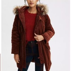 AE Corduroy Parka NEW without tags